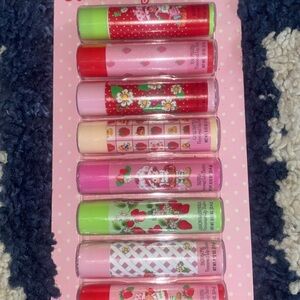 Strawberry shortcake Lip Balm Set - Pink and Red